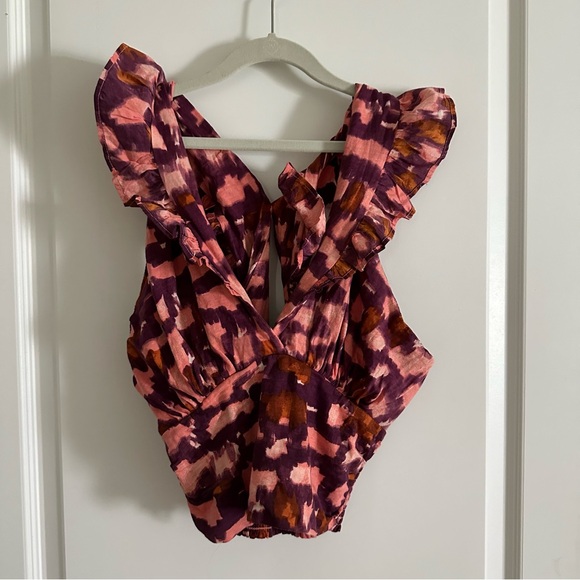 NWOT Anthropologie Cross Back Tank Blouse - Picture 3 of 7